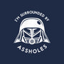 Surrounded By Assholes-mens heavyweight tee-JimConnolly
