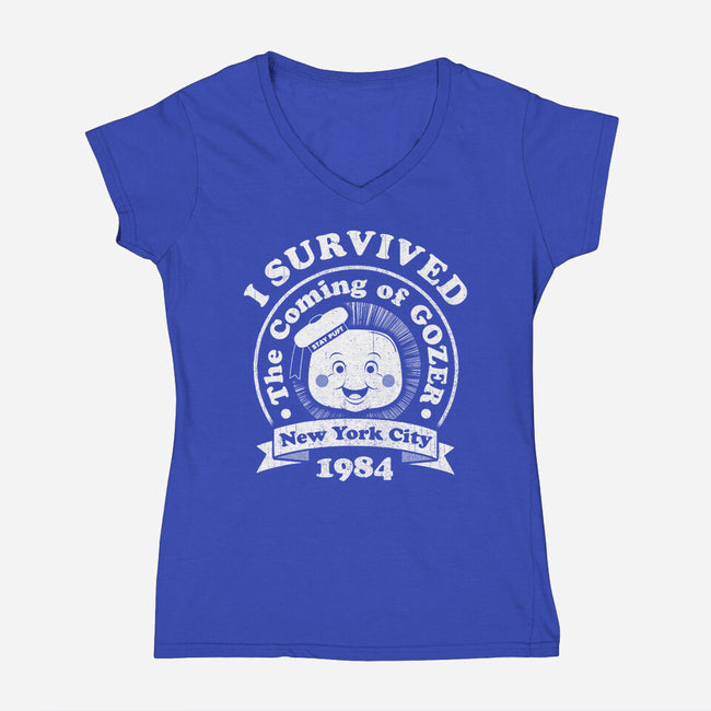 Survivor 1984-womens v-neck tee-RBucchioni