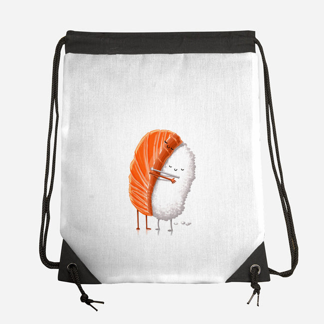 Sushi Hug-none drawstring bag-tihmoller