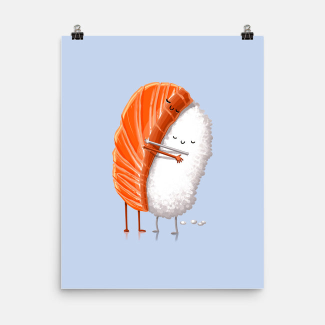 Sushi Hug-none matte poster-tihmoller