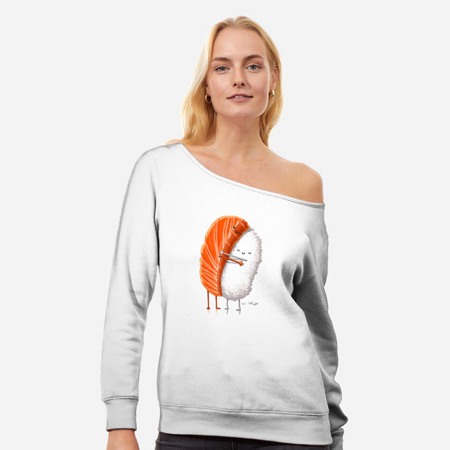 Sushi Hug-womens off shoulder sweatshirt-tihmoller