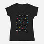 Susuwatari Stripes-womens v-neck tee-BlancaVidal