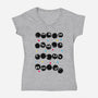 Susuwatari Stripes-womens v-neck tee-BlancaVidal