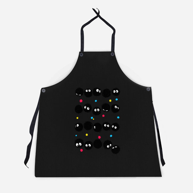Susuwatari Stripes-unisex kitchen apron-BlancaVidal