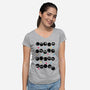 Susuwatari Stripes-womens v-neck tee-BlancaVidal