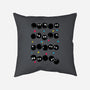 Susuwatari Stripes-none removable cover w insert throw pillow-BlancaVidal