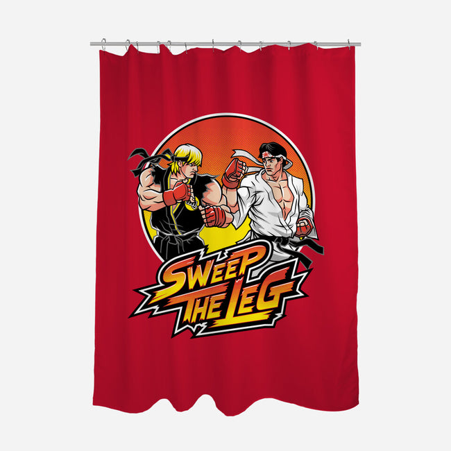 Sweep the Leg-none polyester shower curtain-Nemons