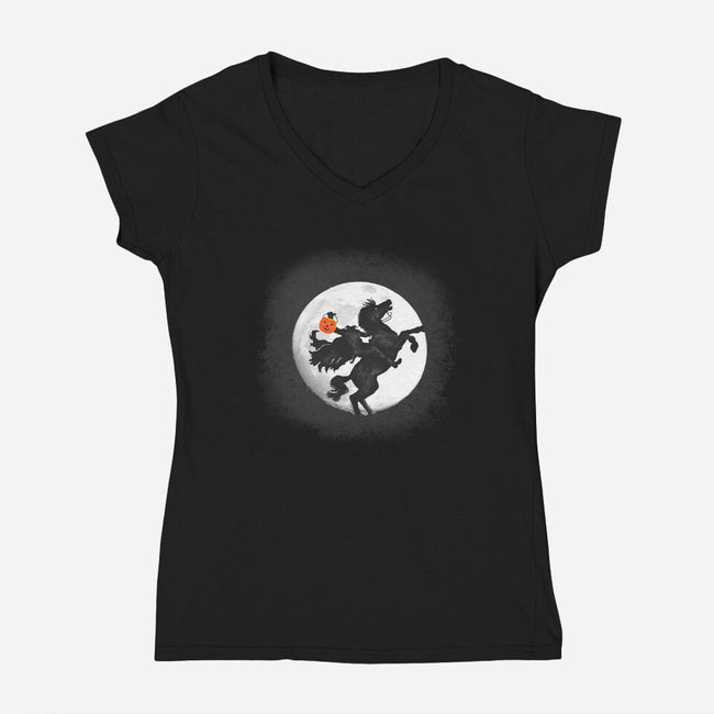 Sweety Hollow-womens v-neck tee-jerbing