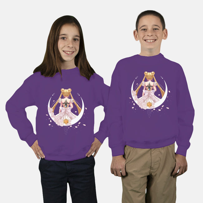 Sword Of The Silver Crystal-youth crew neck sweatshirt-CherryGarcia