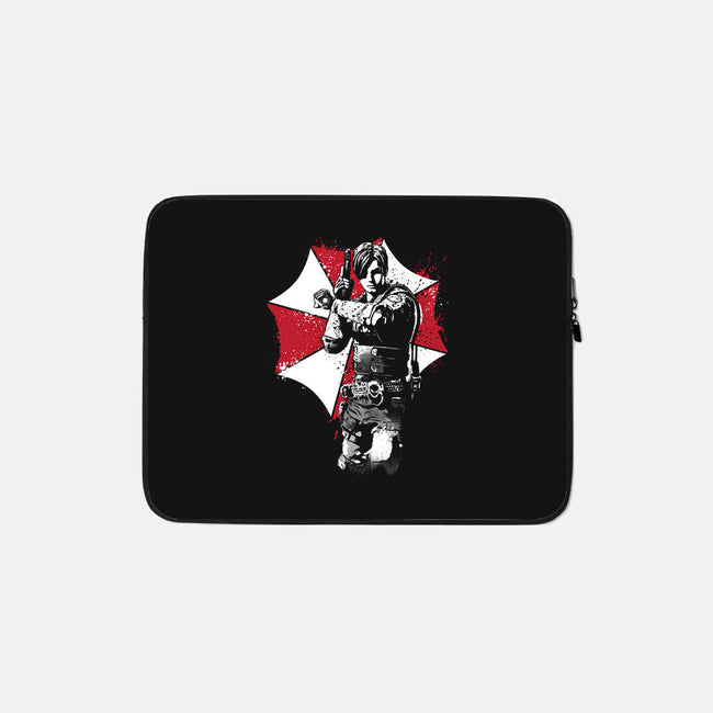 R.P.D. Police Officer-none zippered laptop sleeve-DrMonekers