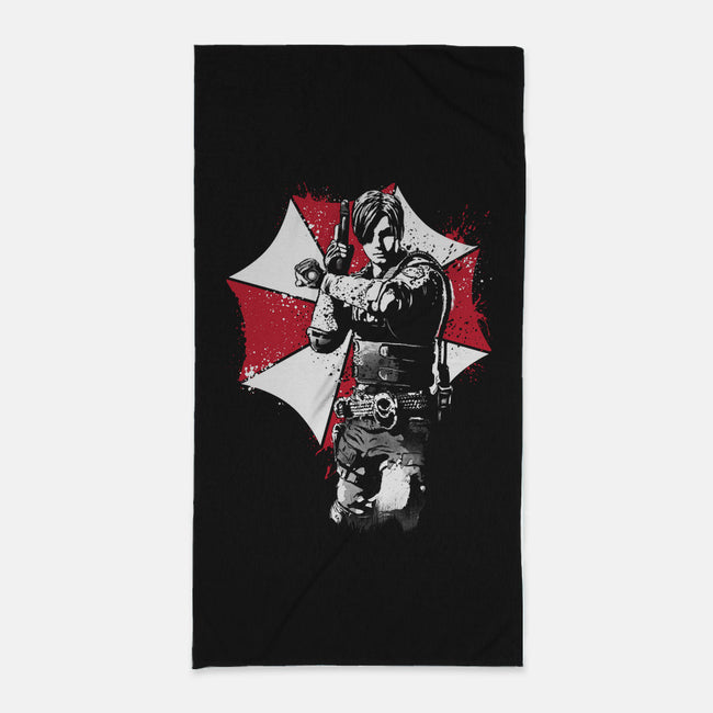 R.P.D. Police Officer-none beach towel-DrMonekers