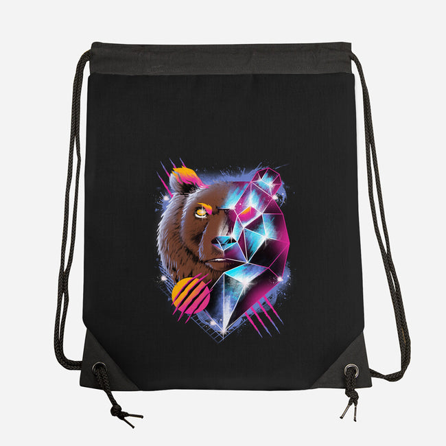 RAD BEAR-none drawstring bag-vp021