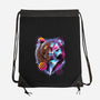 RAD BEAR-none drawstring bag-vp021