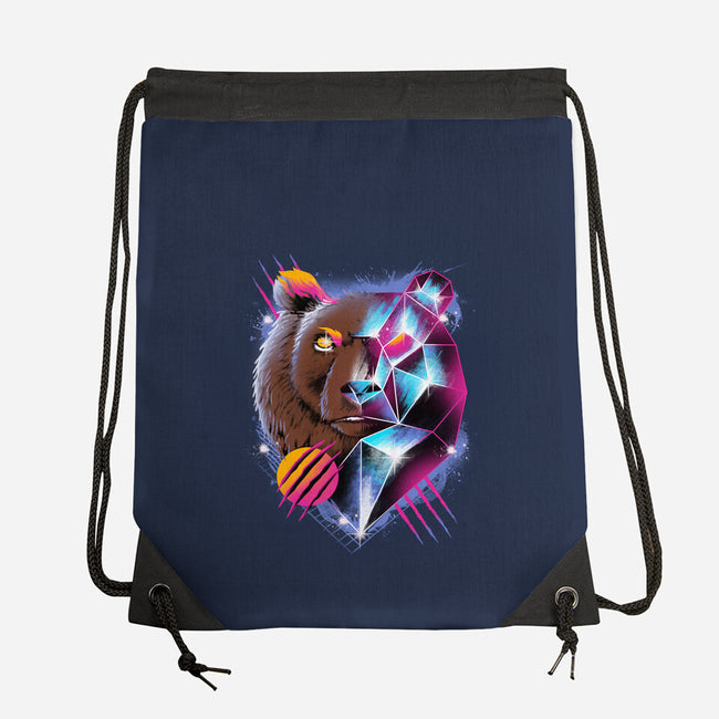 RAD BEAR-none drawstring bag-vp021