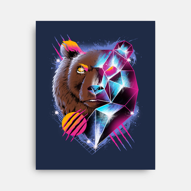 RAD BEAR-none stretched canvas-vp021