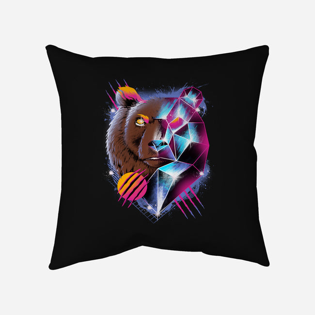 RAD BEAR-none non-removable cover w insert throw pillow-vp021