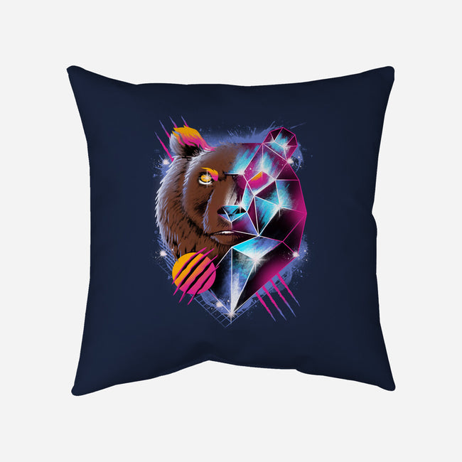 RAD BEAR-none non-removable cover w insert throw pillow-vp021