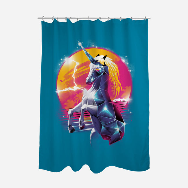 Rad Unicorn-none polyester shower curtain-vp021