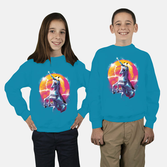 Rad Unicorn-youth crew neck sweatshirt-vp021