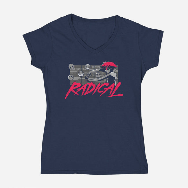 Radical Edward-womens v-neck tee-adho1982