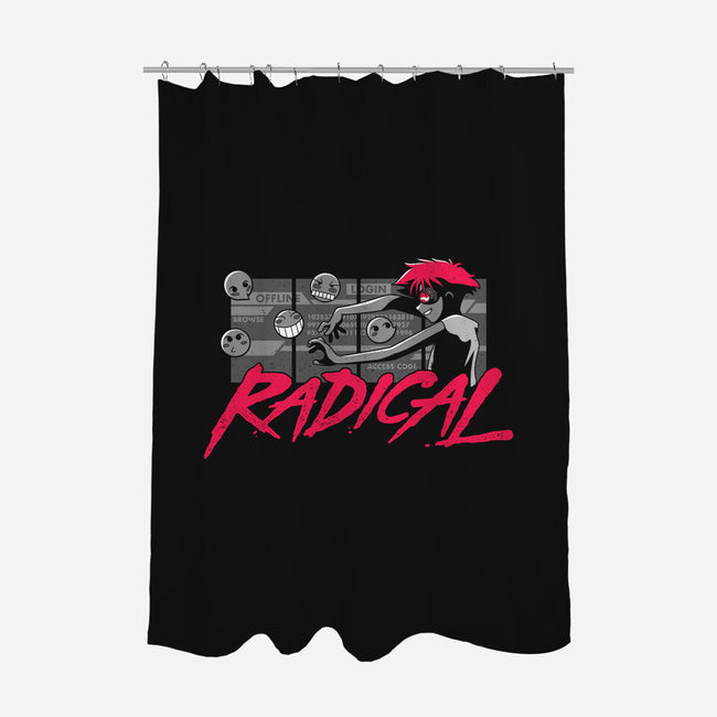 Radical Edward-none polyester shower curtain-adho1982