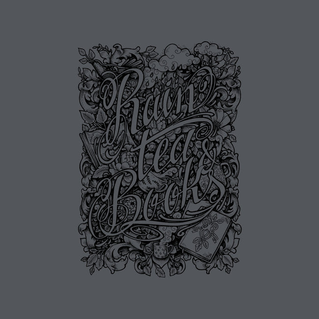 Rain, Tea, & Books-mens heavyweight tee-MedusaD