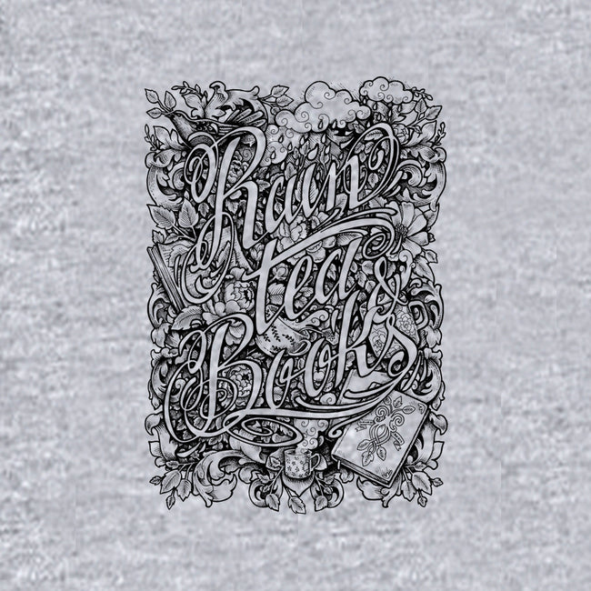 Rain, Tea, & Books-womens racerback tank-MedusaD