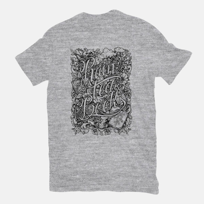 Rain, Tea, & Books-mens heavyweight tee-MedusaD