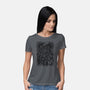 Rain, Tea, & Books-womens basic tee-MedusaD