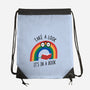 Rainbow Reader-none drawstring bag-wearviral