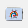 Rainbow Reader-none zippered laptop sleeve-wearviral