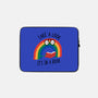 Rainbow Reader-none zippered laptop sleeve-wearviral
