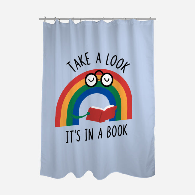 Rainbow Reader-none polyester shower curtain-wearviral