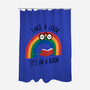 Rainbow Reader-none polyester shower curtain-wearviral