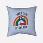 Rainbow Reader-none removable cover w insert throw pillow-wearviral