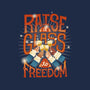 Raise A Glass To Freedom-none removable cover w insert throw pillow-risarodil