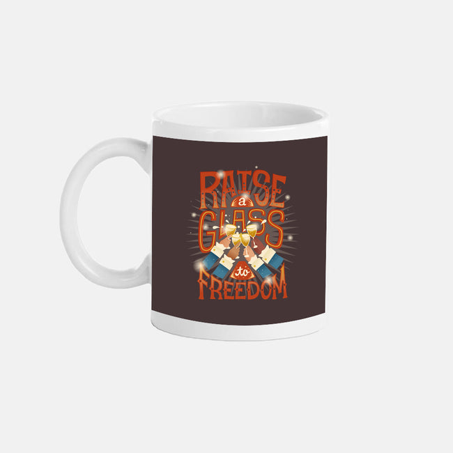 Raise A Glass To Freedom-none glossy mug-risarodil