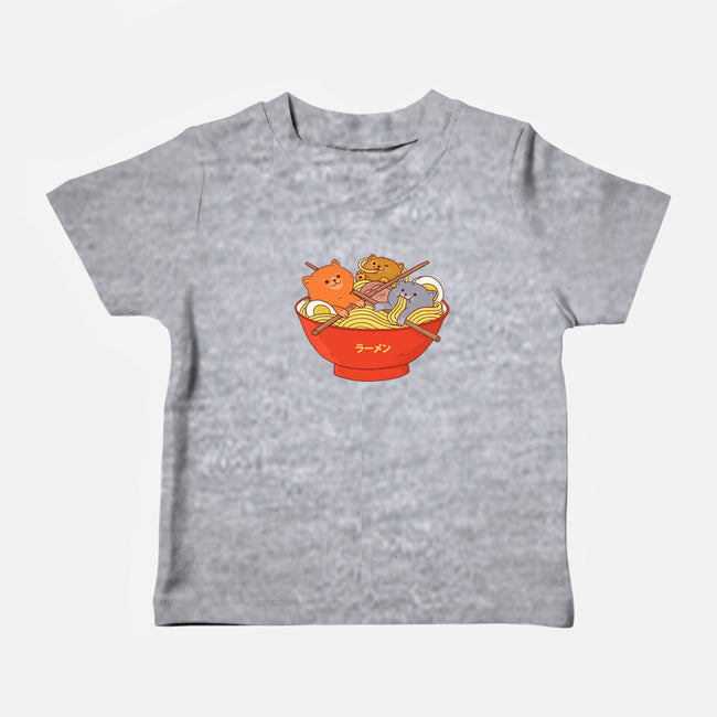 Ramen and Cats-baby basic tee-ppmid