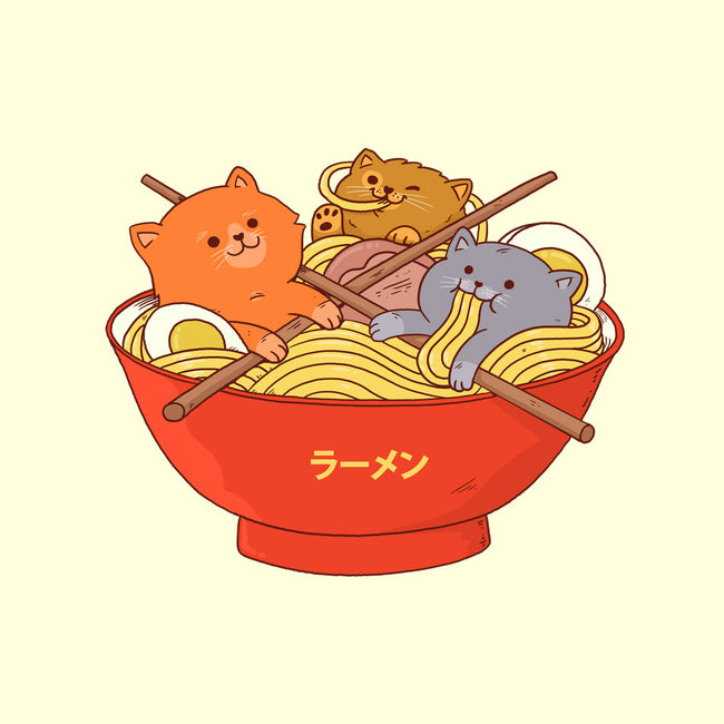 Ramen and Cats-none stretched canvas-ppmid