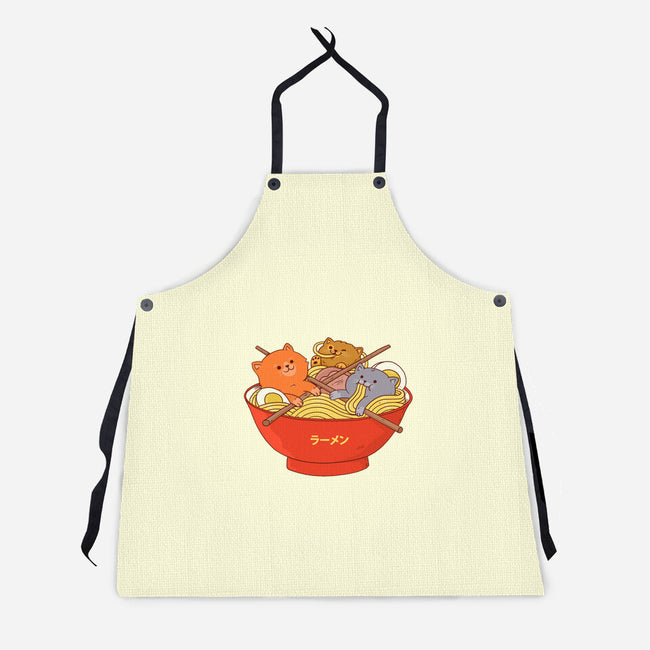 Ramen and Cats-unisex kitchen apron-ppmid