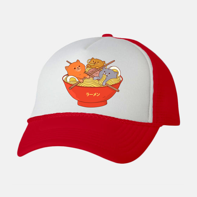 Ramen and Cats-unisex trucker hat-ppmid