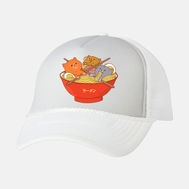 Ramen and Cats-unisex trucker hat-ppmid