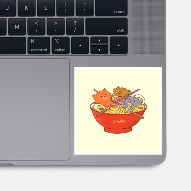 Ramen and Cats-none glossy sticker-ppmid