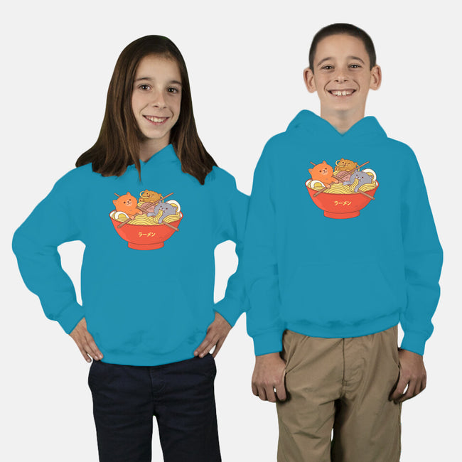 Ramen and Cats-youth pullover sweatshirt-ppmid