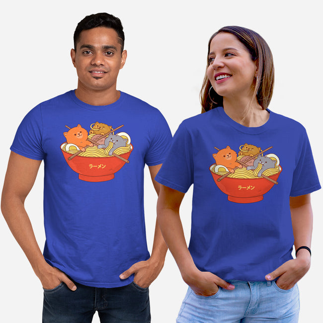 Ramen and Cats-unisex basic tee-ppmid