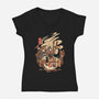 Ramen Pool Party-womens v-neck tee-ilustrata