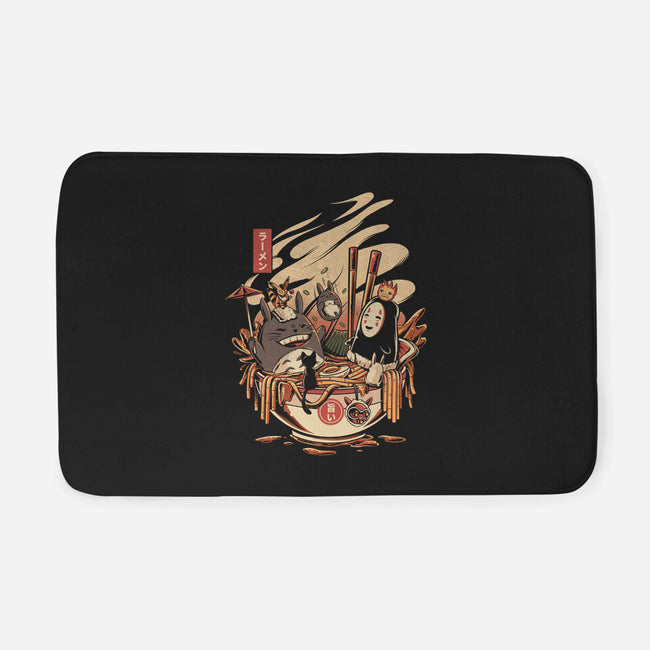 Ramen Pool Party-none memory foam bath mat-ilustrata