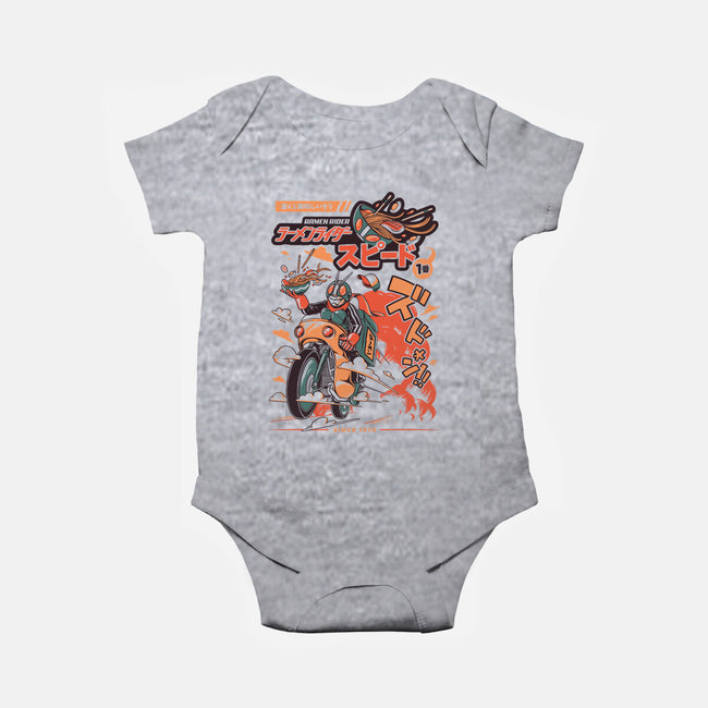 Ramen Rider-baby basic onesie-ilustrata
