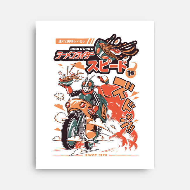 Ramen Rider-none stretched canvas-ilustrata