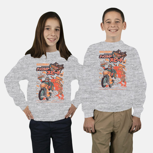 Ramen Rider-youth crew neck sweatshirt-ilustrata
